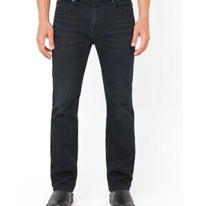 Buffalo SAM‑X Men’s Slim Straight Jeans 36x30 Black Stretch Distressed